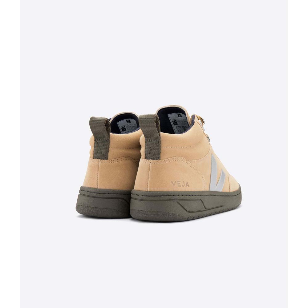 Women's Veja RORAIMA SUEDE High Tops Yellow | ZA 363FDN